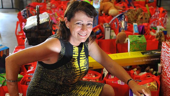 The Mayor's Christmas Tree Appeal gift giving ceremony. Mayor Jenny Hill