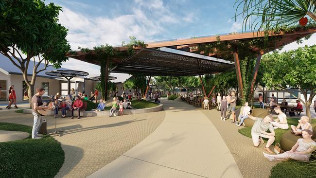 Concept designs for the Mission Beach Town Centre Revitalisation project have been released. Picture: supplied.