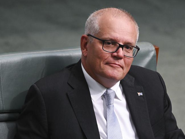 CANBERRA, AUSTRALIA, NewsWire Photos. JULY 31, 2023: Scott Morrison during Question Time at Parliament House in Canberra. Picture: NCA NewsWire / Martin Ollman