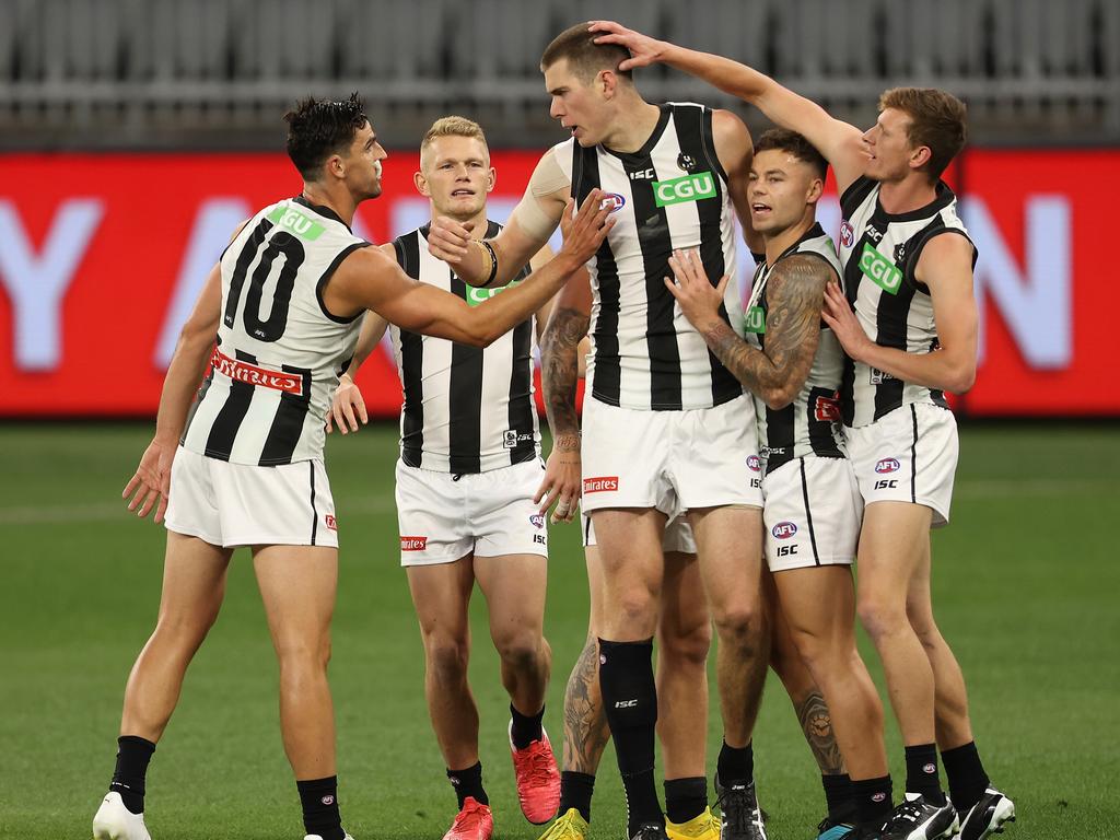 Afl Finals 2020 Mason Cox Three Goals Collingwood Magpies Vs West Coast Eagles Herald Sun