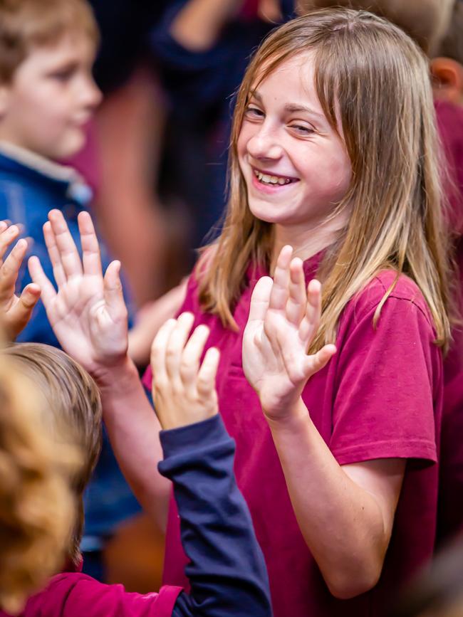 Students from the state's South East at The Song Room's Big Day of Learning at Kangaroo Inn Area School. Picture: Christy Radford