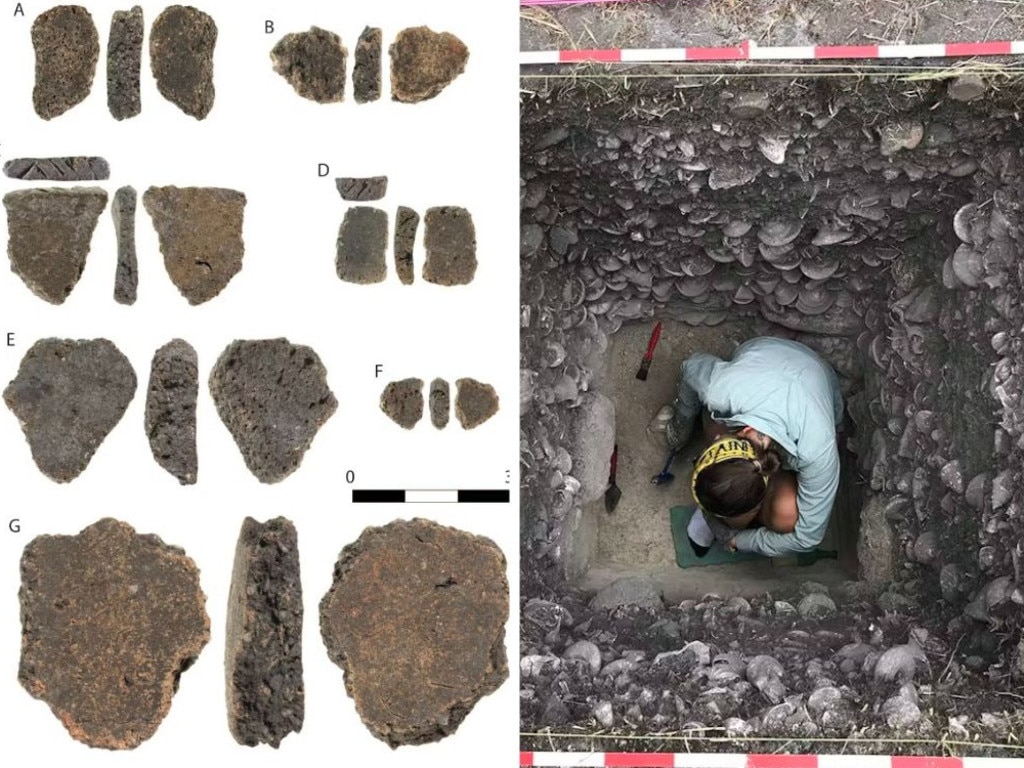 Aboriginal people made pottery and sailed to distant offshore islands thousands of years before Europeans arrived, new research shows. Picture: Supplied