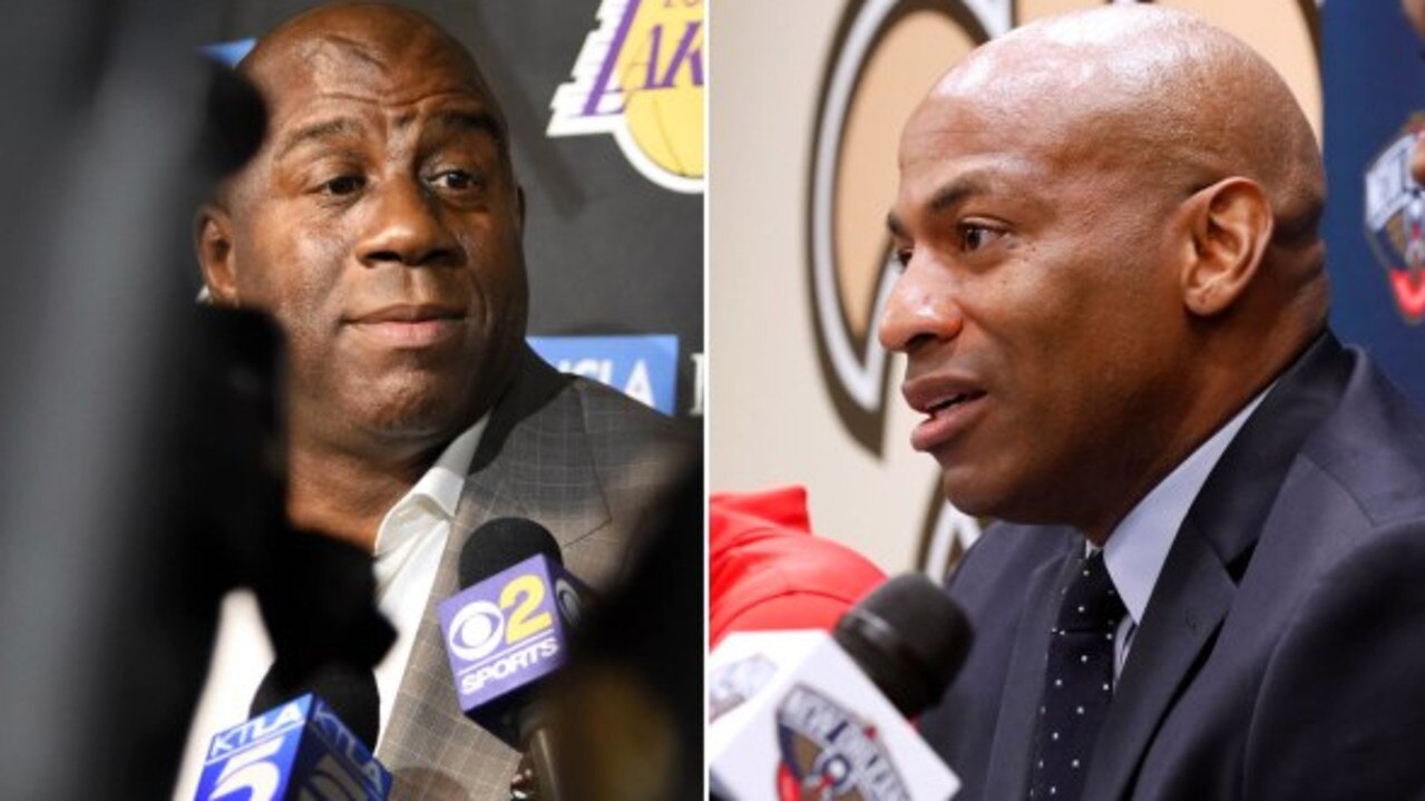 Magic Johnson went right at Dell Demps, too.