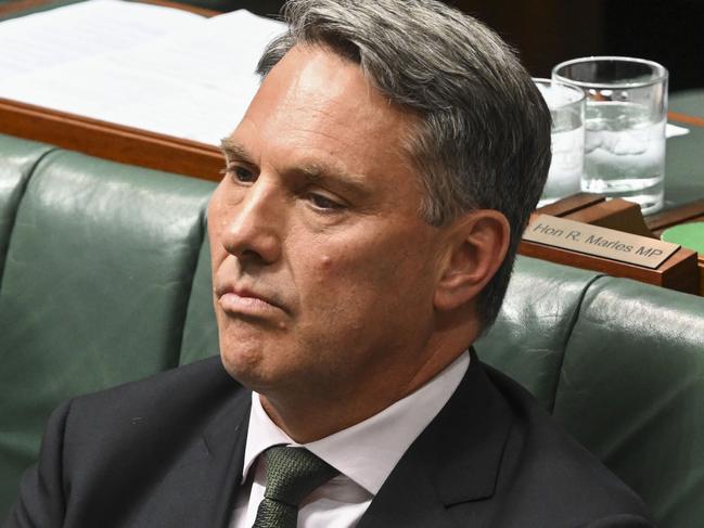 CANBERRA, AUSTRALIA, NewsWire Photos. SEPTEMBER 4, 2023: Deputy PM and Minister of Defence Richard Marles during Question Time in the House of Representatives at Parliament House in Canberra. Picture: NCA NewsWire / Martin Ollman