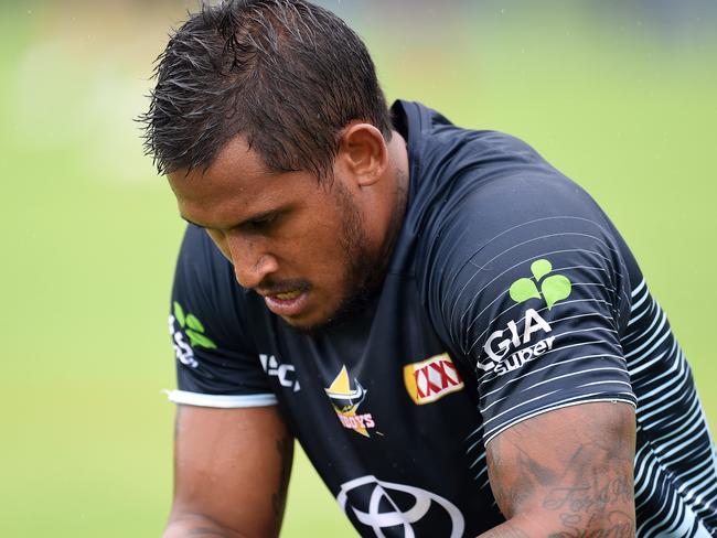 North Queensland Cowboys training from the Townsville Sports Reserve.  Ben Barba.  Picture: Zak Simmonds