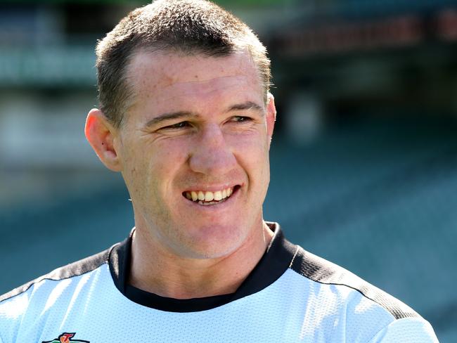 Paul Gallen says he’s confident he’ll play in next week’s preliminary final. Picture Gregg Porteous