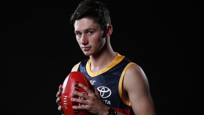 Number 9 draft pick Chayce Jones of the Crows. Picture: AAP Image/Daniel Pockett