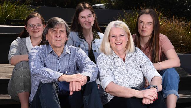 Karen Andrews with daughters (L to R) Jane, Kate, Emma and husband Chris. Picture: Steve Holland