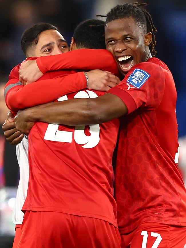 Pure joy for Bahrain. Photo by Chris Hyde/Getty Images