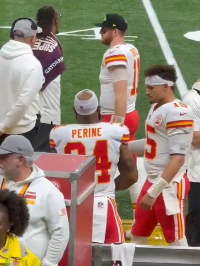 Patrick Mahomes Ignites Controversy by Snubbing Teammate in Viral Super Bowl Clip