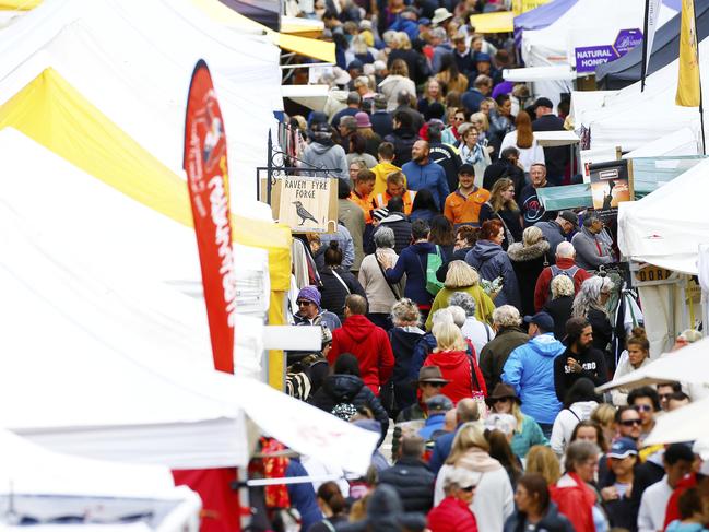 Due to the Corona virus / COVID-19 outbreak, it is expected that the Salamanca Market (pictured today) will be the last market for a while, or at least until the pandemic eases.  Picture: MATT THOMPSON