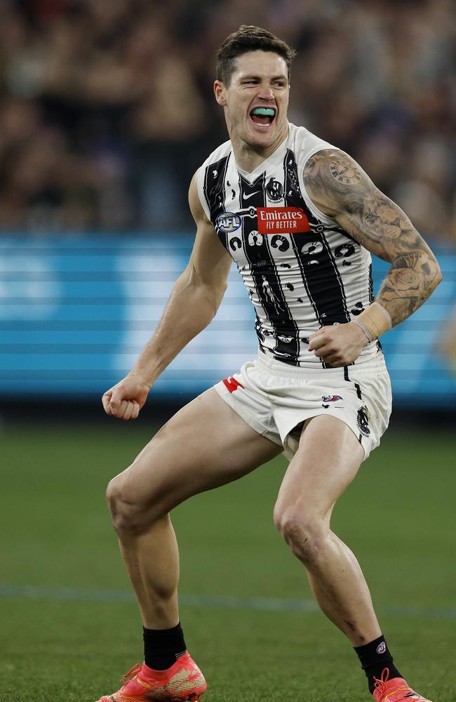 Collingwood star Jack Crisp hopes his 250-game milestone is far from his last. Pic: Michael Klein