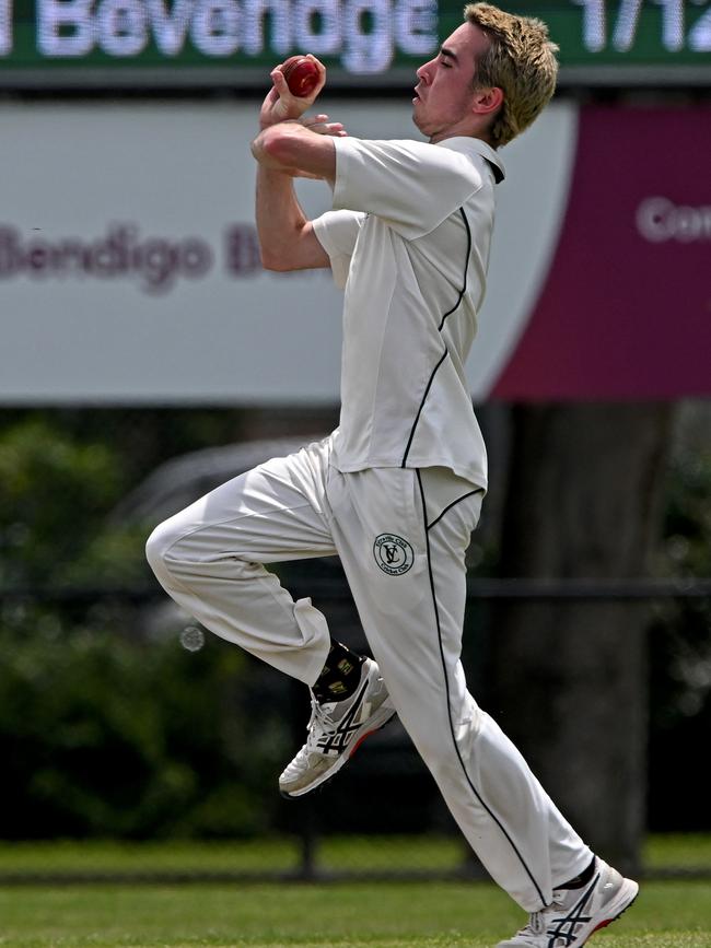 Heath Beveridge in action for Yarraville Club. Picture: Andy Brownbill