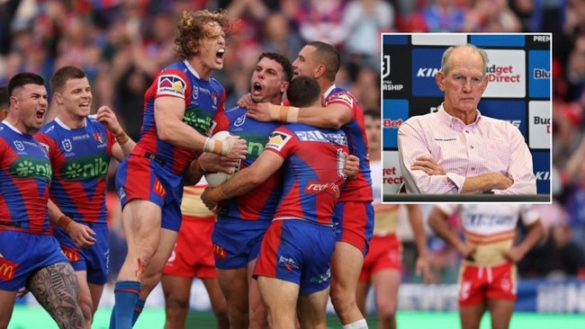 Newcastle grabbed the final spot ahead of Wayne Bennett's Dolphins. Photos: Getty Images/News Corp