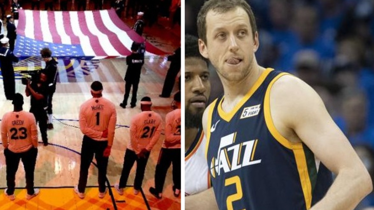 Joe Ingles says the Jazz will perform a a "powerful" anthem protest for the NBA season re-start.