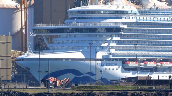 The ship’s Sunday deadline for departure could be extended. Picture: Simon Bullard