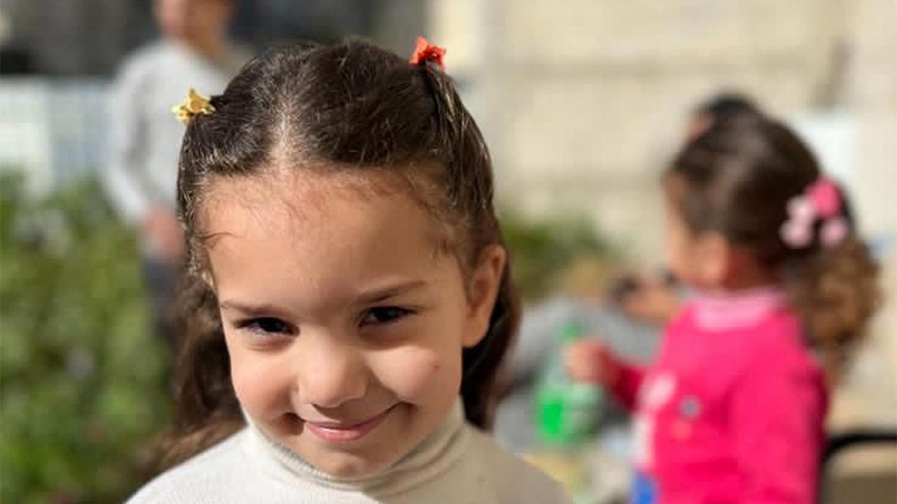 Six-year-old Palestinian girl Hind Rajab posing for a picture. Picture: Family Handout/AFP