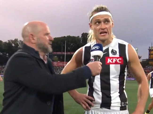 Darcy Moore dropped an F-bomb.