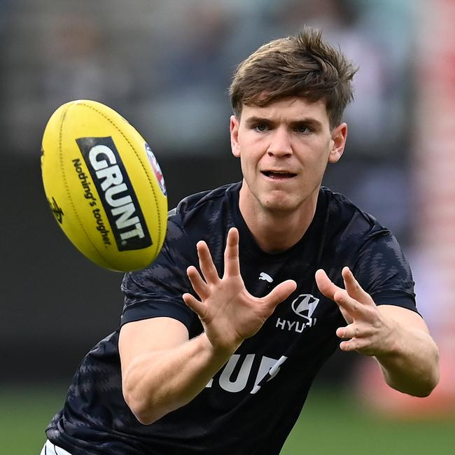 Paddy Dow is on the outer at Carlton.