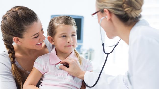 Girl being examined by pediatrician. Picture: Thinkstock