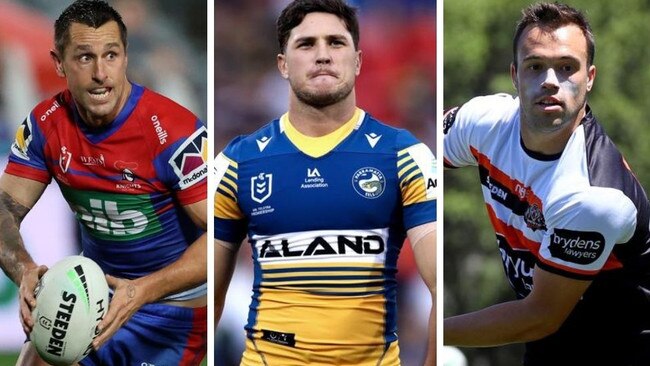 Mitchell Pearce, Mitch Moses and Luke Brooks.