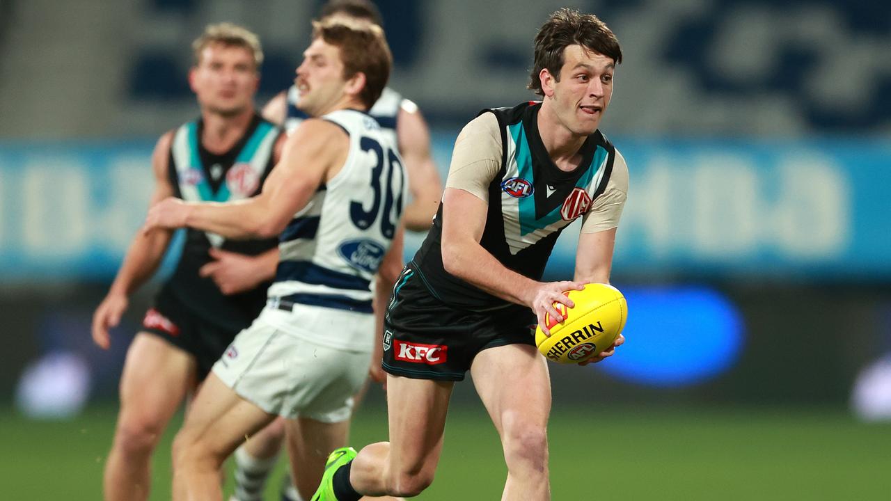 Zak Butters starred for the Power in the 12-point loss. Picture: Kelly Defina/Getty Images