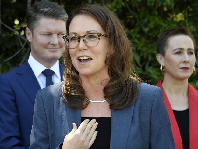 MELBOURNE, AUSTRALIA - NewsWire Photos - 19 DECEMBER, 2024:  New treasurer Jaclyn Symes at Government House. Picture: NewsWire / Andrew Henshaw