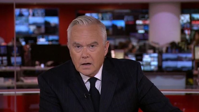 Huw Edwards BBC presenter announcing the death of the Queen . Picture: BBC