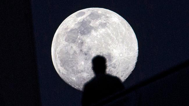 Does the moon impact rates of crime? Picture: Hussein Faleh/ AFP.