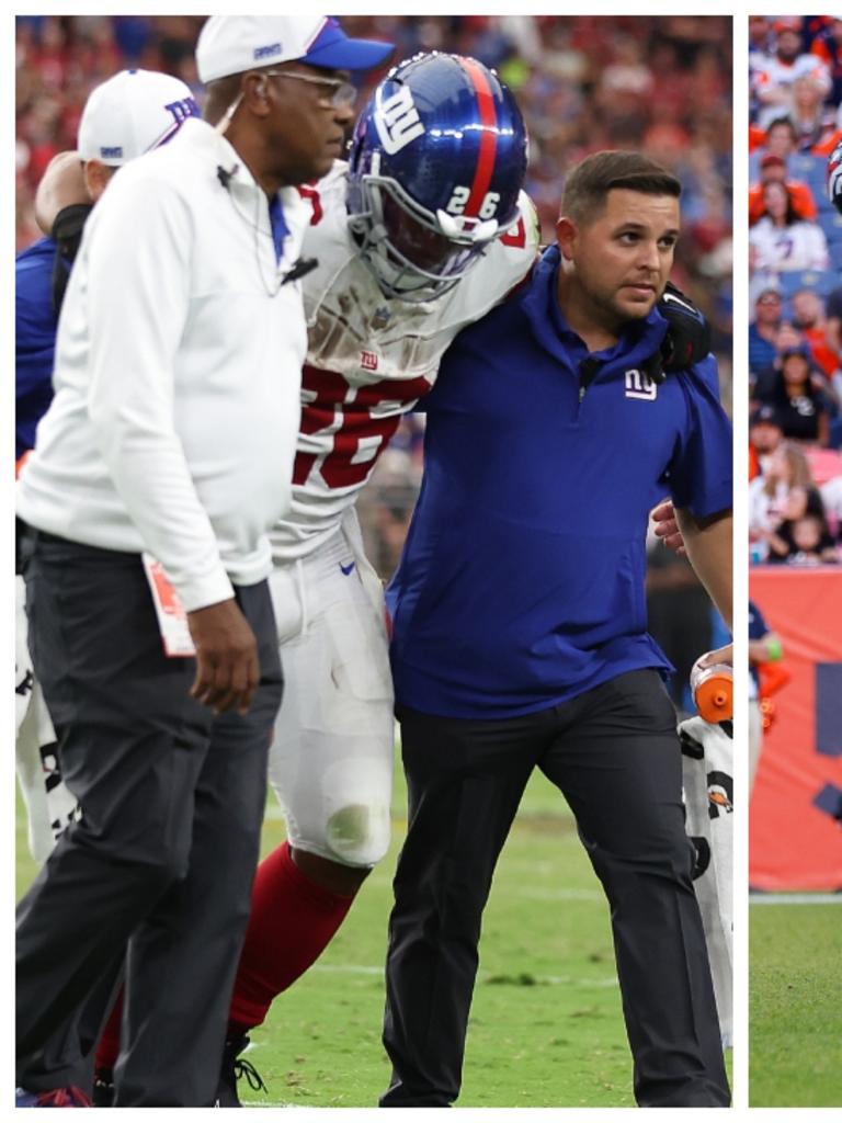 Saquon Barkley suffers ugly ankle injury in Giants' loss to Cowboys