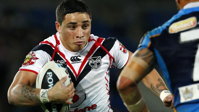 Kevin Locke in action for the Warriors on the Gold Coast.