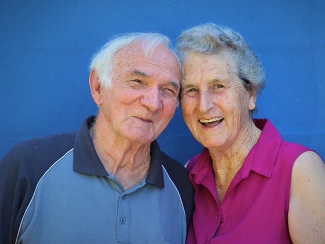 Coffs Harbour's Trevor and Fay Rollans are still enjoying a happy marriage 60 years after their wedding day. Photo: Tim Jarrett