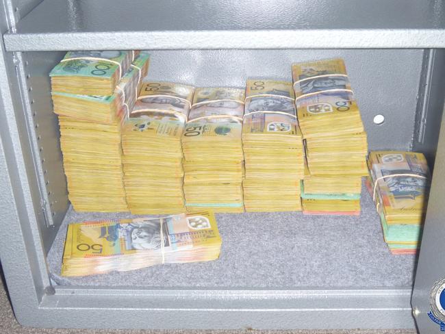 Police found cash during the raids on several homes. Picture: NSW Police