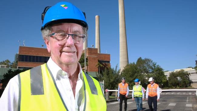 Trevor St Baker at the Vales Point power station at Lake Macquarie in NSW. Picture: Mark Scott