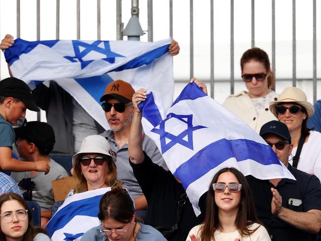 Israeli flags will effectively be banned for the bulk of the 15 day tournament. Picture: Mark Stewart