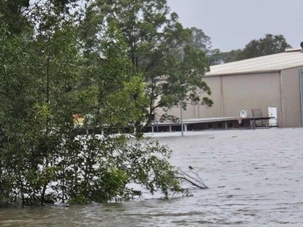 The Manning Valley Netball Association admin building and canteen went underwater.
