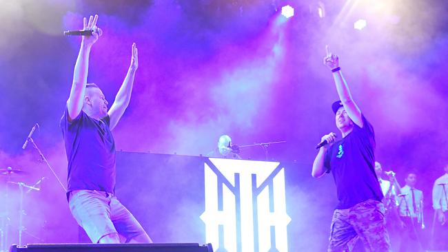 The No. 1 band in the land Hilltop Hoods will be ripping it up at the ARIAs. Picture: Tom Huntley