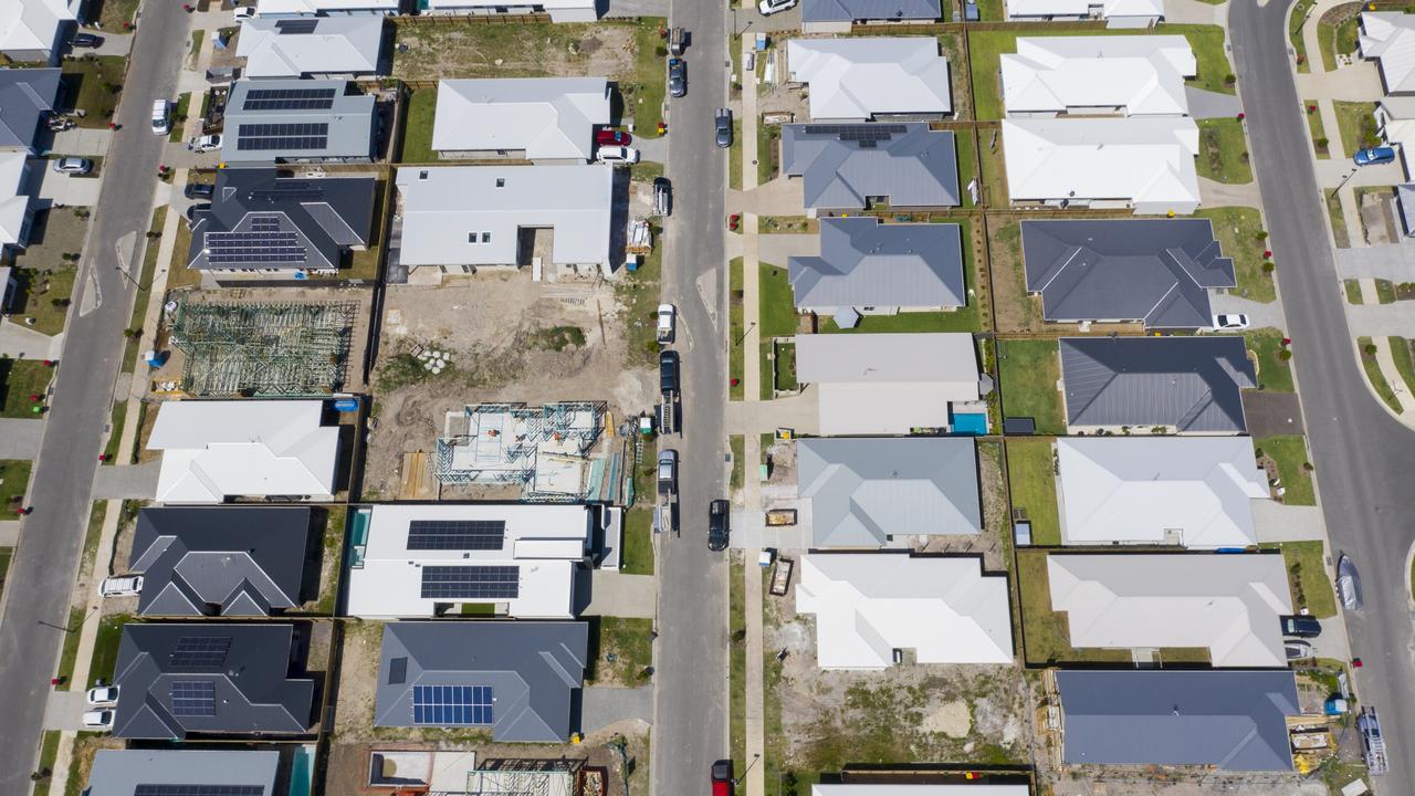 Drone shots of Avid Property Group's Harmony Estate at Palmview.