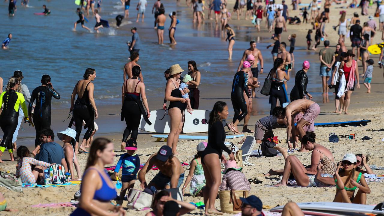 “If it’s safe to lay on a beach with thousands of people, it’s safe enough for people in western Sydney to take a stroll outside, without having to wear a mask.” Picture: NCA NewsWire/Gaye Gerard