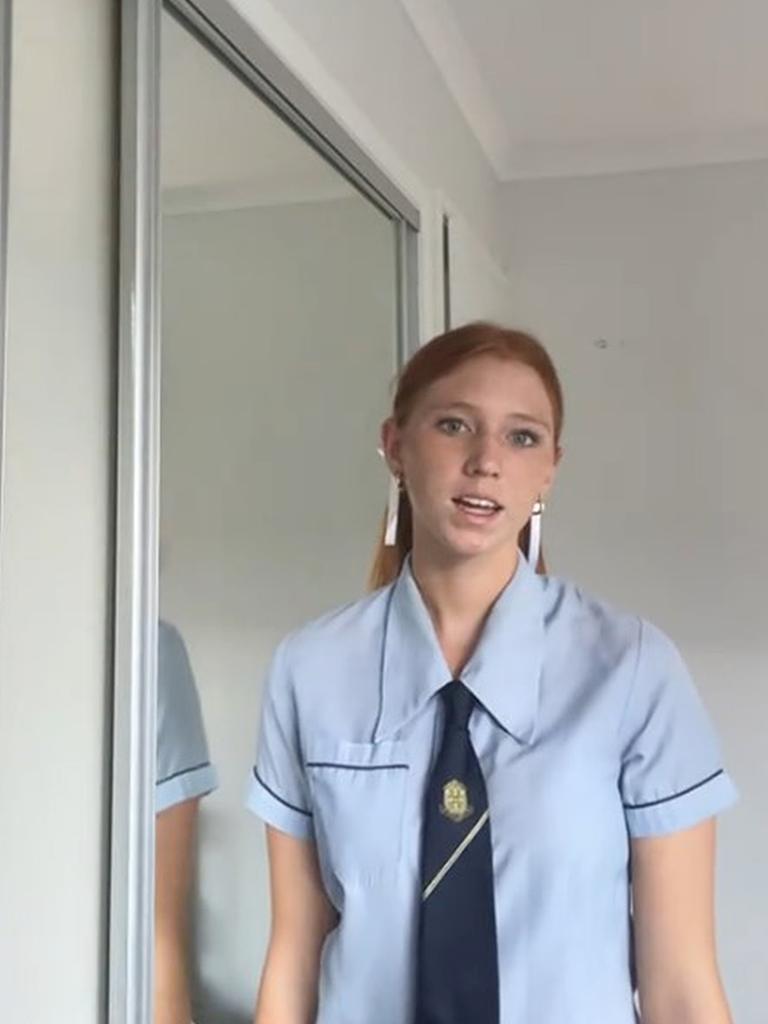 Charlize Zmuda had just begun Year 12. Source: TikTok