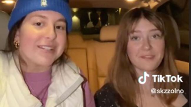 Samantha Palazzolo (left) and friend say “Lucky Girl Syndrome” changed their lives. @skzzolno/tiktok