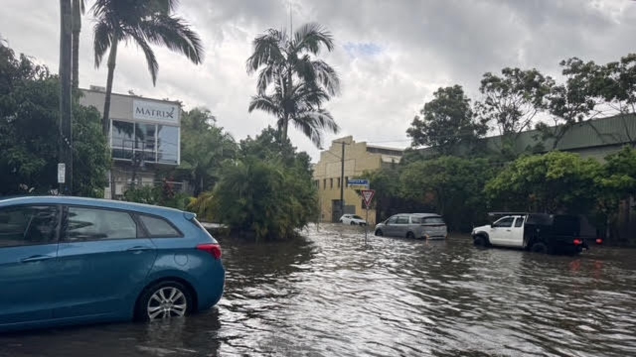 Flooding Montague Road. Photos by Nicole Machen,