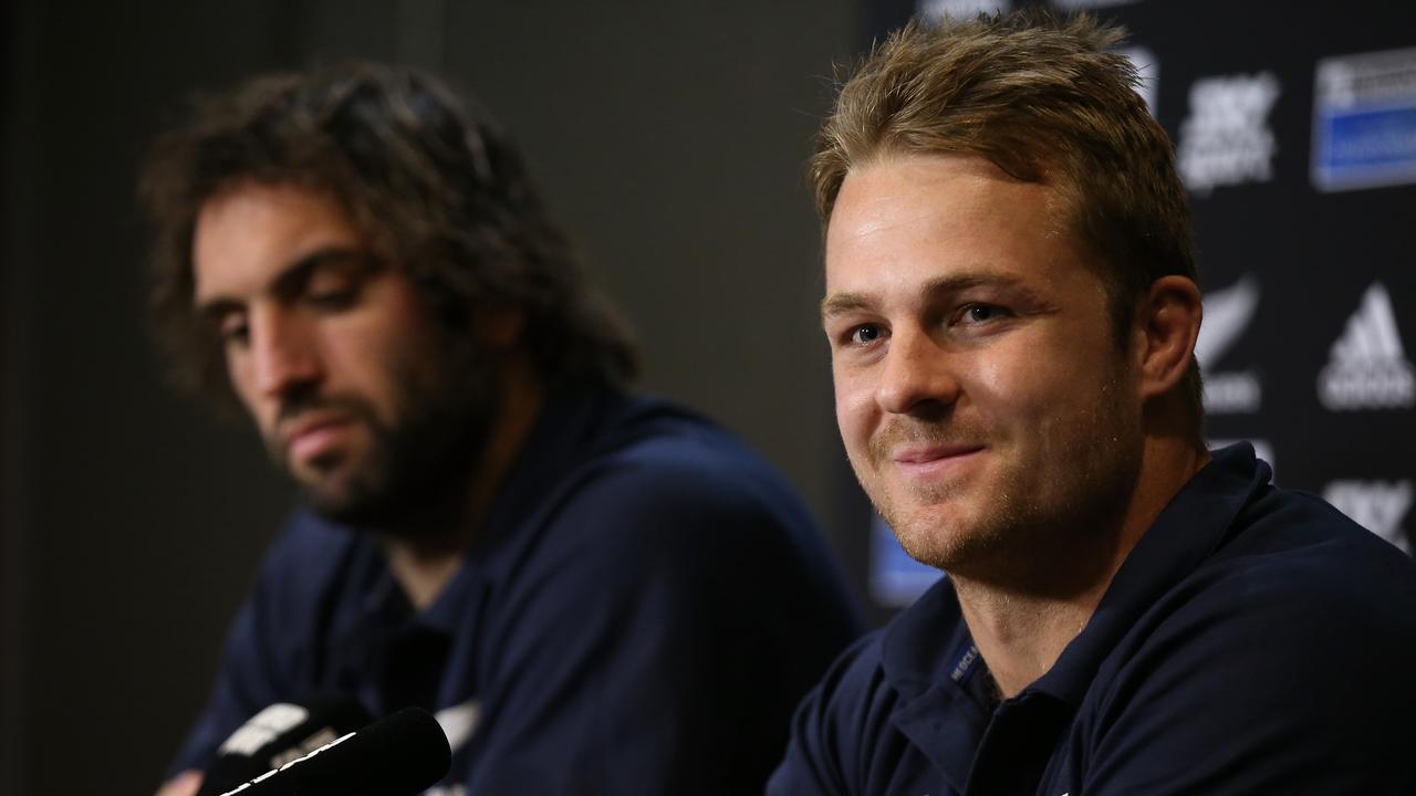 Sam Cane (R) is a surprise pick as the new All Blacks captain ahead of Samuel Whitelock (L)