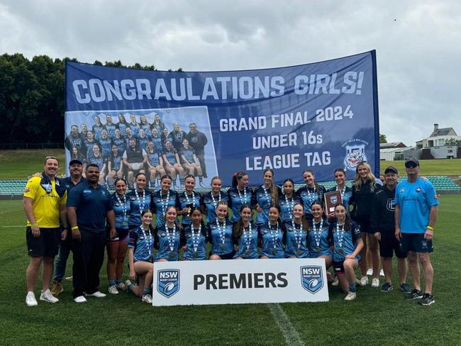 East Hills claimed the U16s Blues Tag Gold premiership. Picture: East Hills Bulldogs Facebook