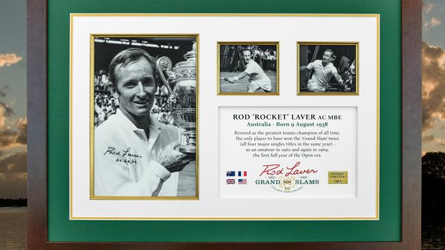 Rod Laver’s photo frame. Picture John Tall