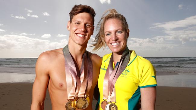 Mitch Larkin and Emily Seebohm were Australian swimming’s golden couple. Picture: Michael Willson