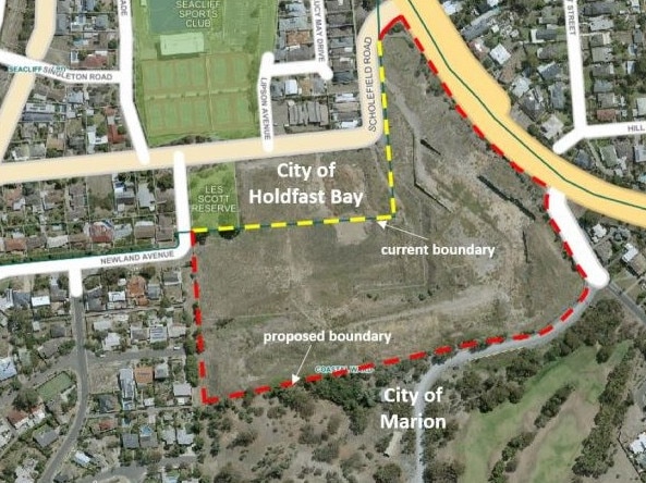 A boundary change Holdfast Bay Council is proposing. Picture: Supplied