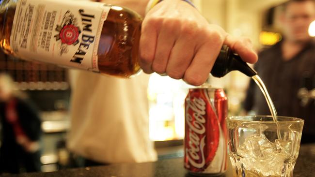 Jones was drinking Jim Beam and Coke during the party.
