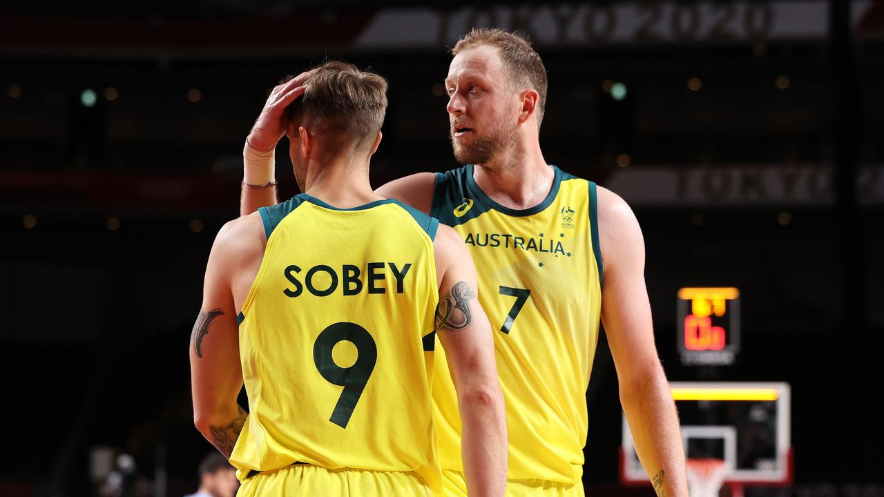 Joe Ingles says he’s confident the Boomers can cause an upset. Picture: Gregory Shamus/Getty Images