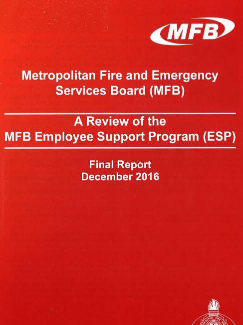 Front page of the MFB's mental health review.